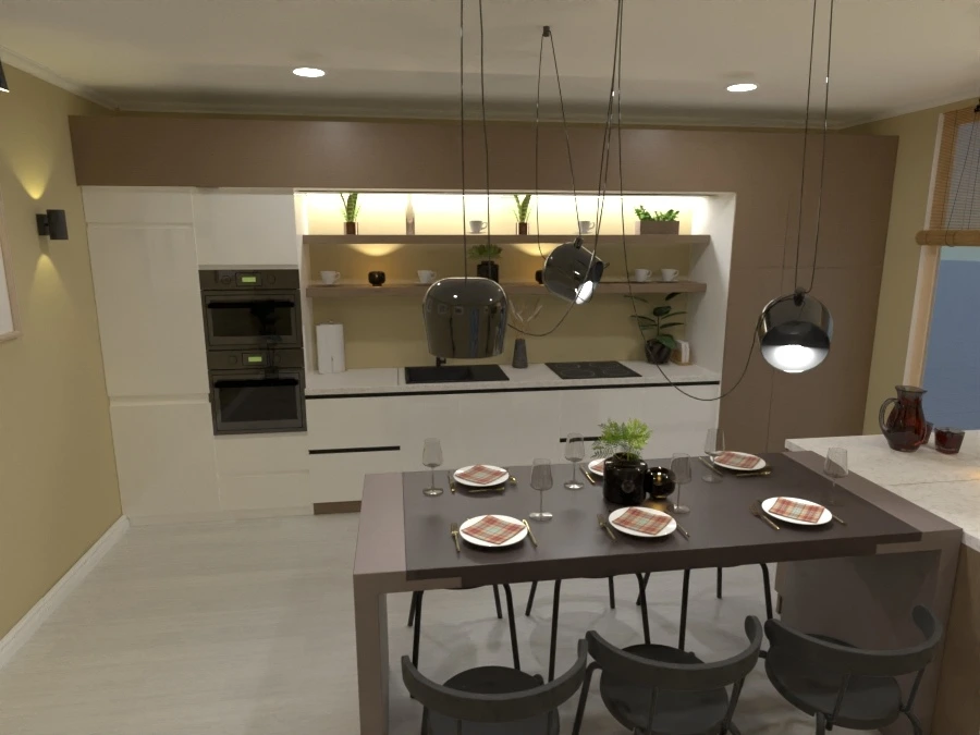 Brown and White Kitchen #3075148 by ZACKY DESIGNER