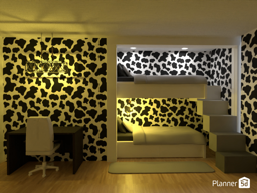 bedroom cow print #10089088 by Ellen