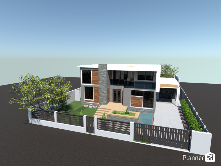 Modern family house 12673979 by TypicalArtist image