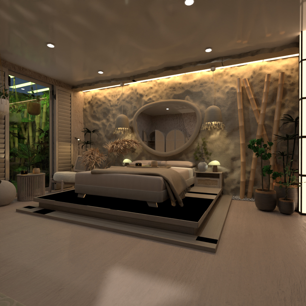 Wabi Sabi Bedroom #14573659 by Editors Choice