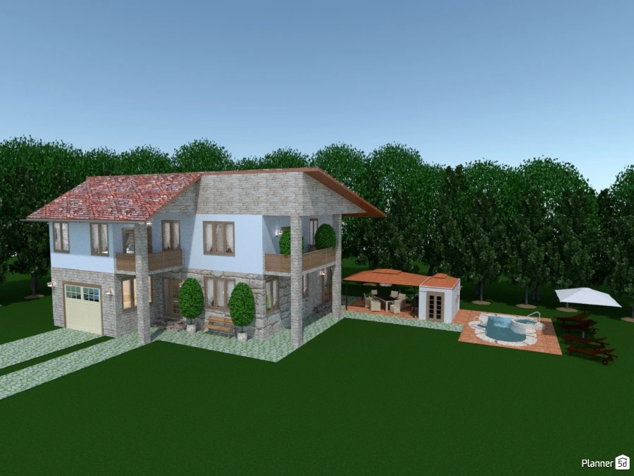 the blue mansion #70464 by Chiara Meazza