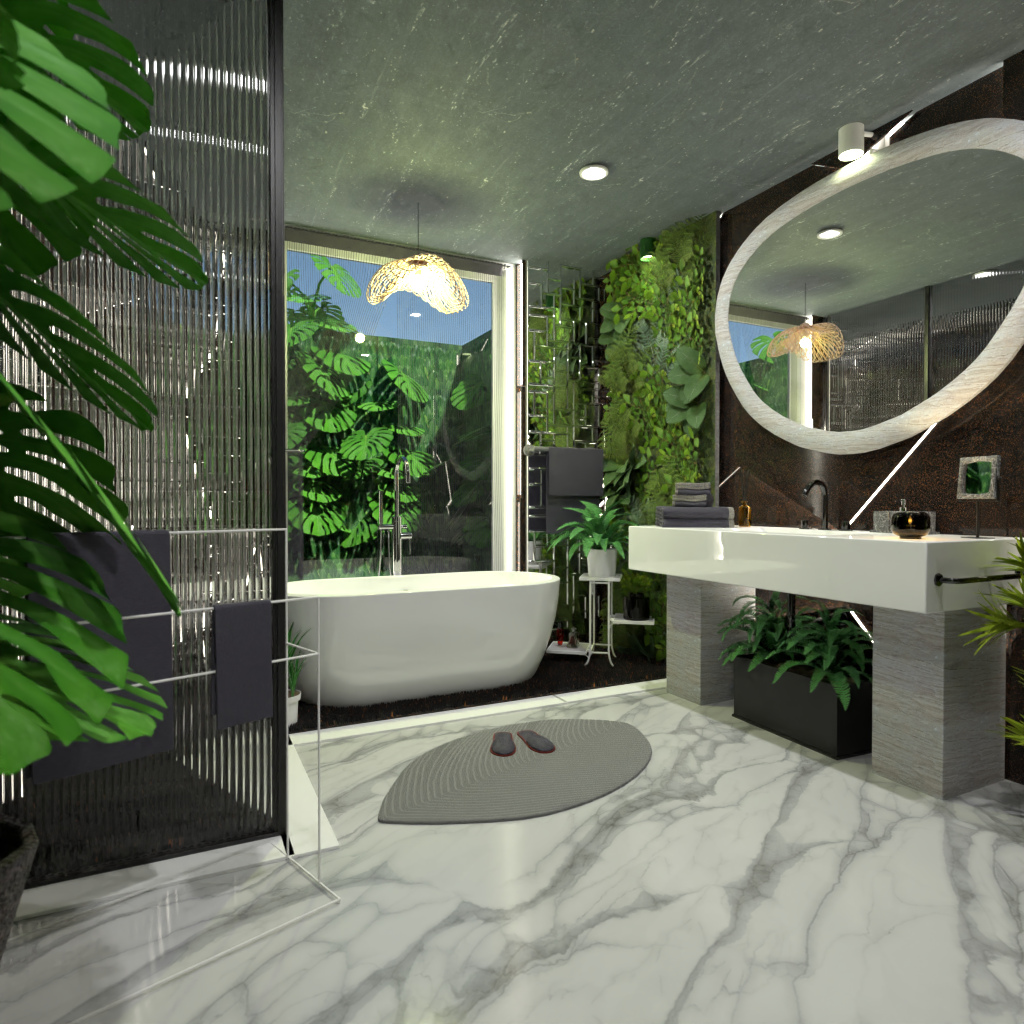 Biophilic Bathroom #13034083 by Editors Choice