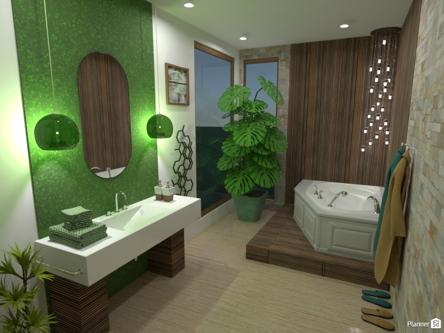 Natural bathroom #4604170 от Mia