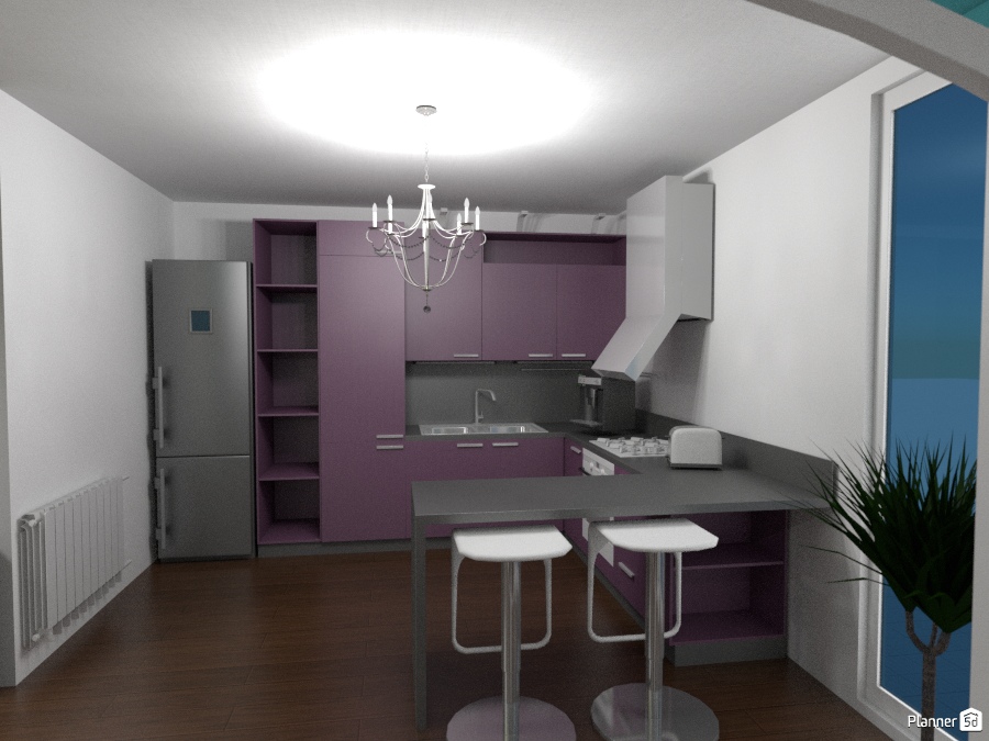 Purple kitchen 1415843 by Alexandra image