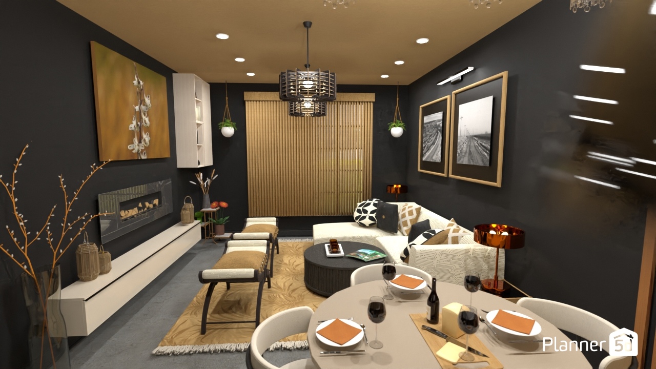 Living Room/Kitchen #21850598 by TXpat