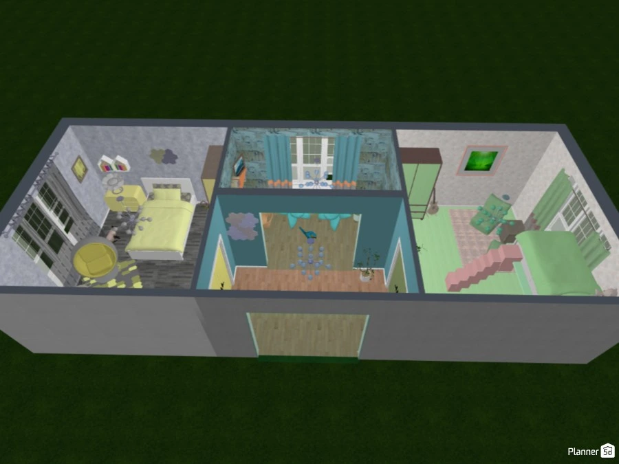two bedrooms and a small room for two sisters #3023276 by Doggies!