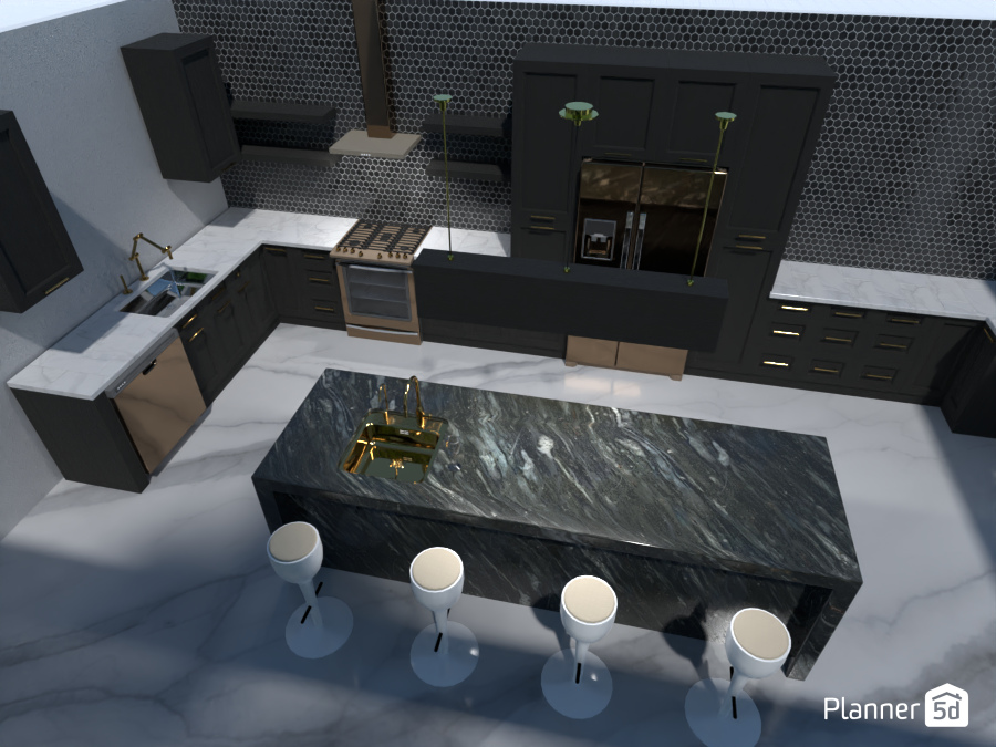 Modern Kitchen Design - Free Online Design | 3D House Ideas - by Planner 5D