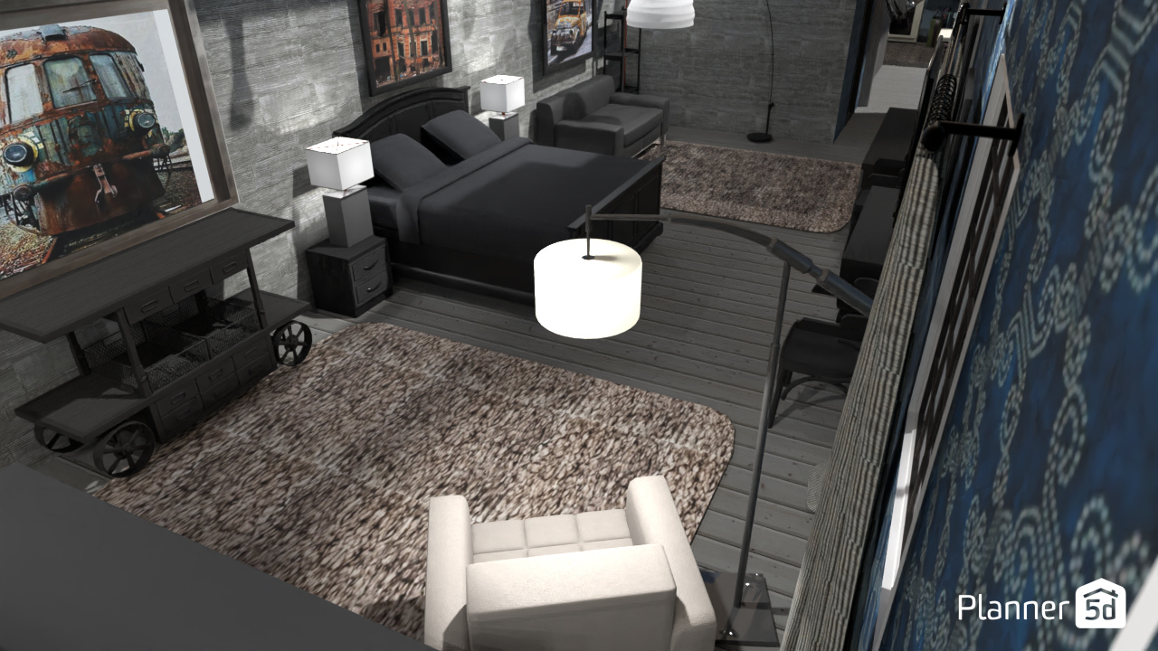 Loft bedroom #12785527 by Aldona