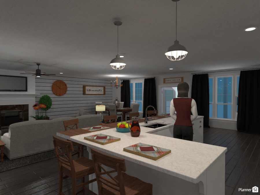 Open Floor Plan #2073920 by Teresa