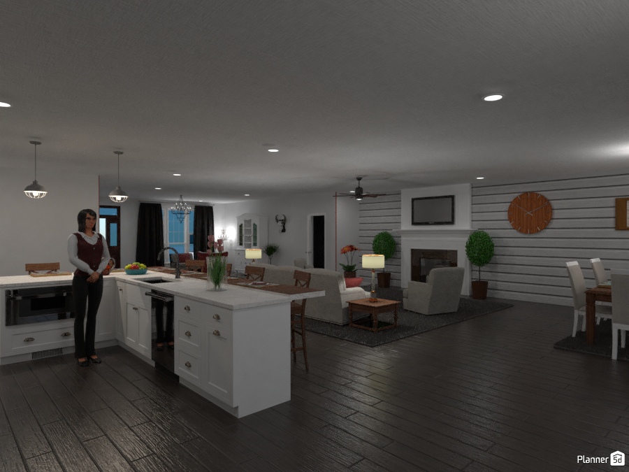 Virtual Design For Open Kitchen Floor Plans