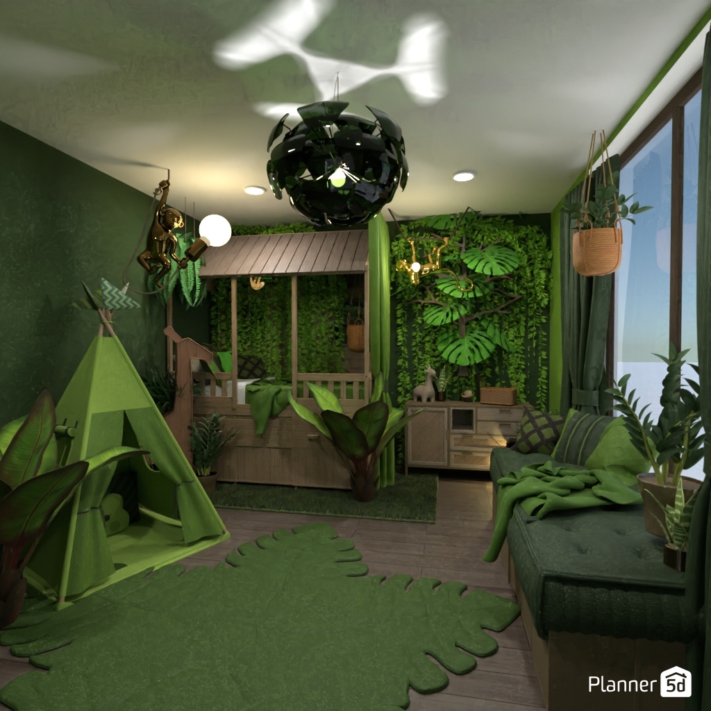 Jungle Bedroom #21795866 Por Editors Choice