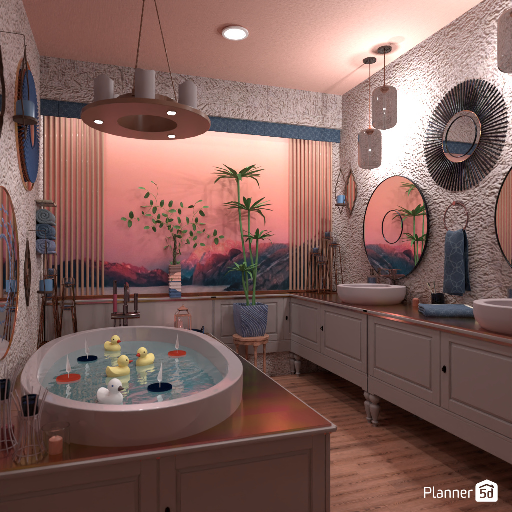 Bath in a candle light #19253108 by Editors Choice