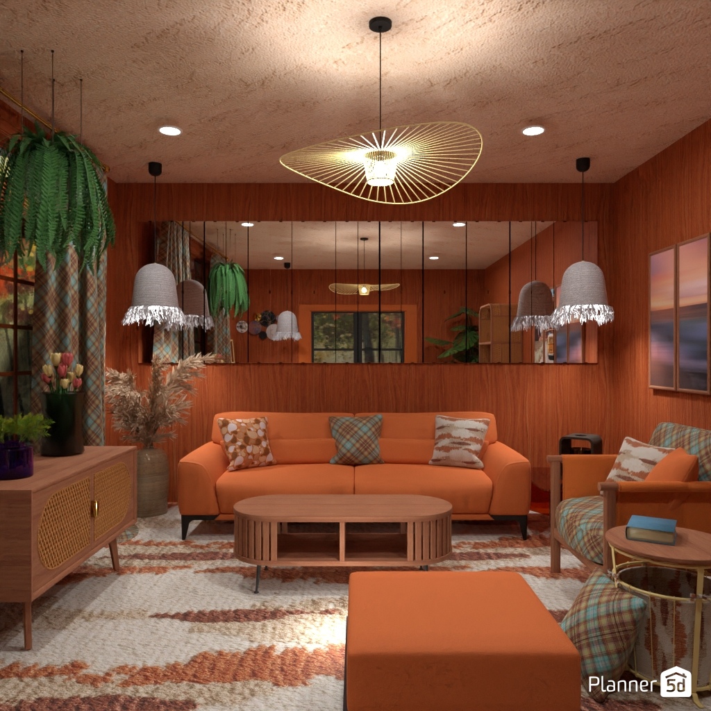 Orange sofa #3399420 by Editors Choice