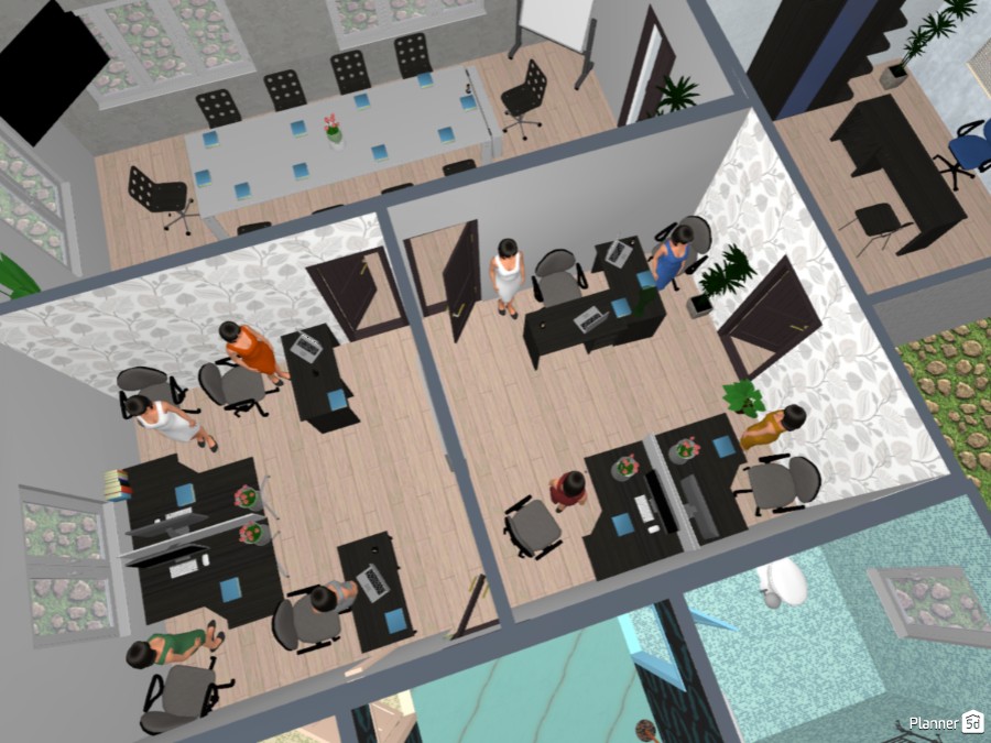 ОФИС - Free Online Design | 3D Office Floor Plans by Planner 5D