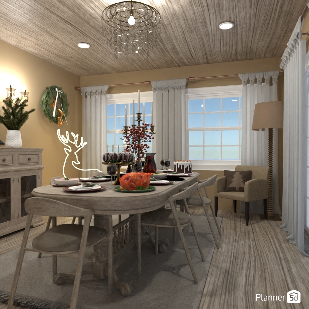 DB: Thanksgiving Day - room shell copy #23408251 by Editors Choice