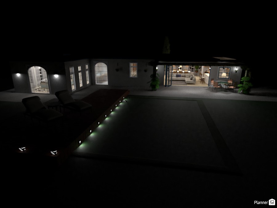 Vacanze Mediterranee: Night Pool #3577438 by Micaela Maccaferri