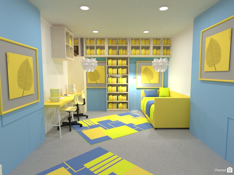 Yellow And Blue Bedroom #4520300 by LIXx