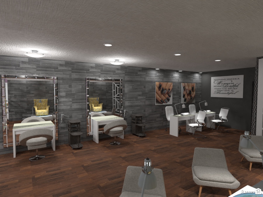 Beauty Salon - Free Online Design | 3D House Ideas - Maison Maeck by  Planner 5D