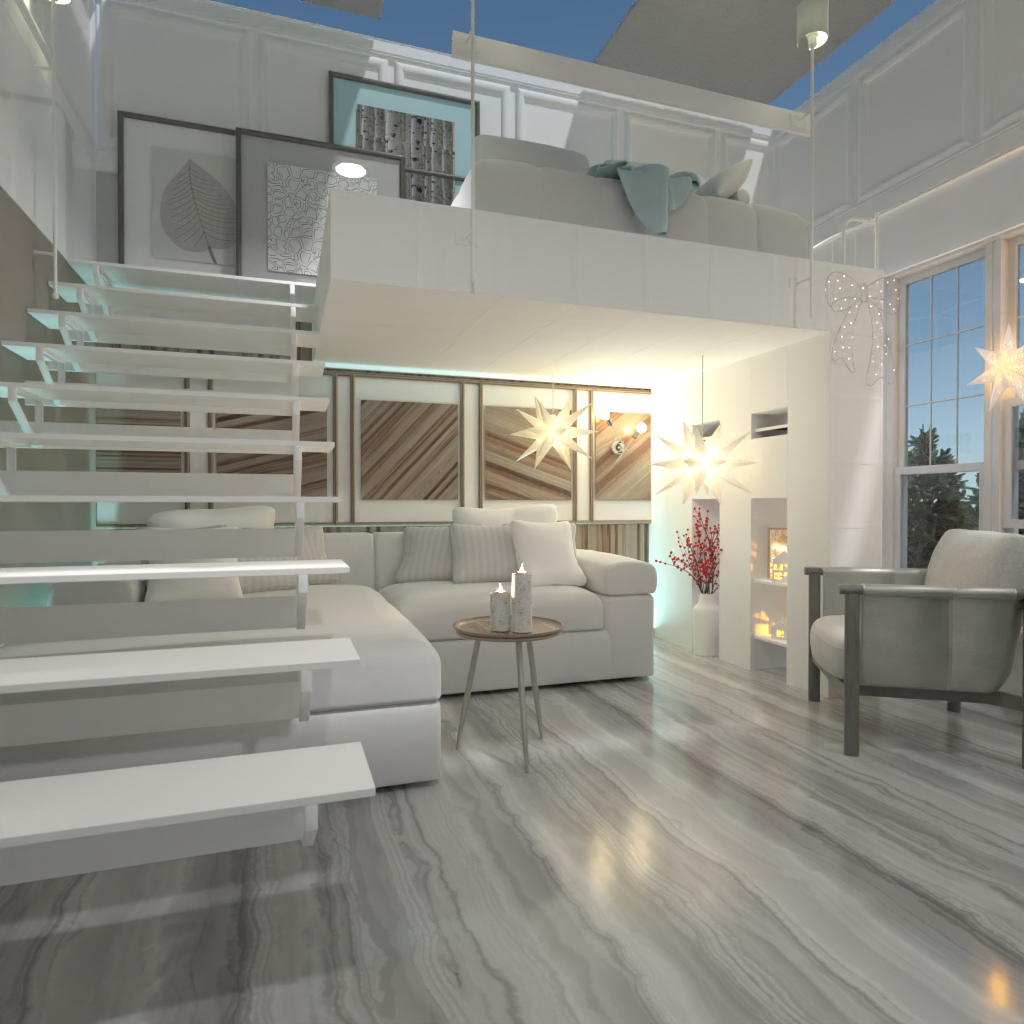 White snow living room #10618756 by Editors Choice