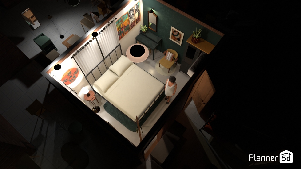 Copy of bedroom - black/green- ikea #25769472 by Livnat Pariante