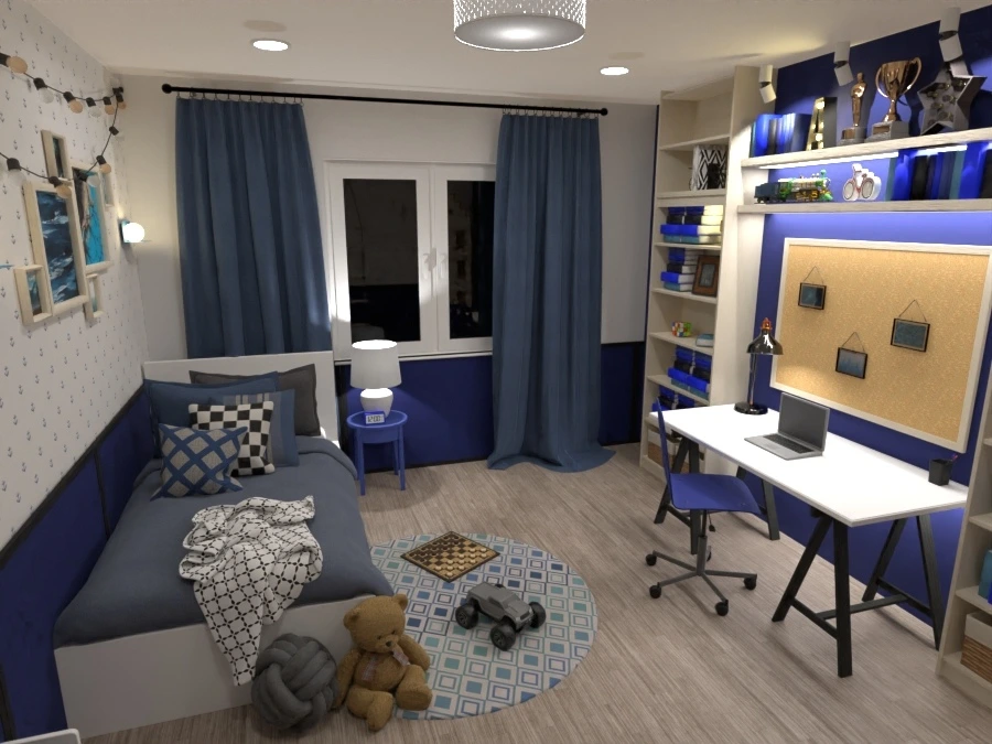 Blue kids room / Design battle contest #3104812 by ZACKY DESIGNER