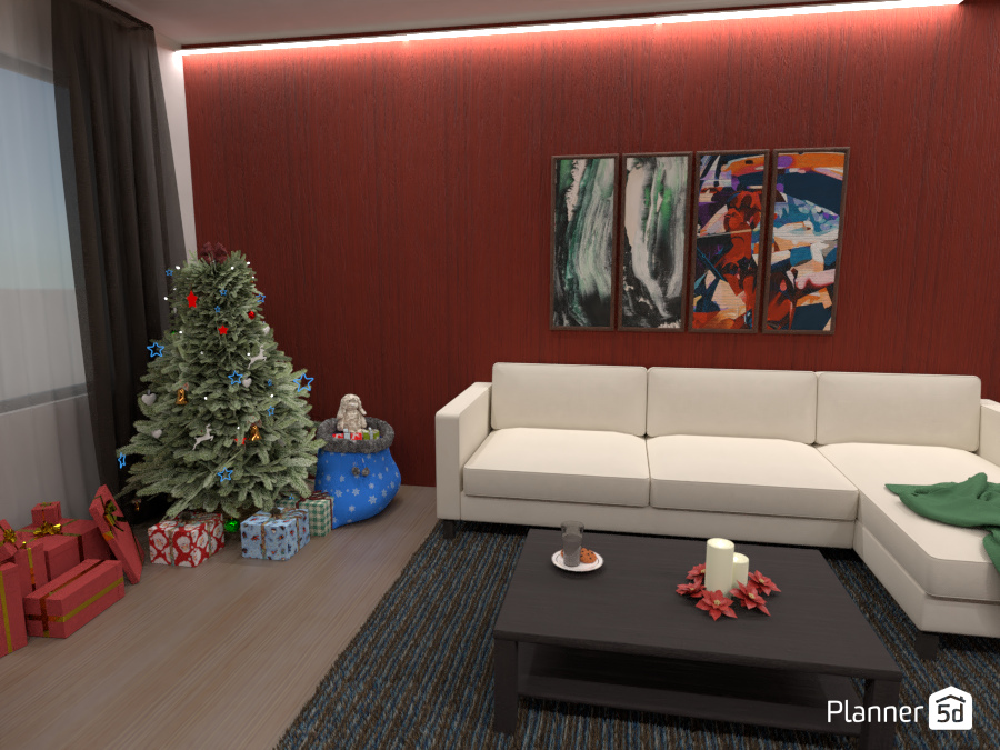 LIVING ROOM IN CHRISTMAS SPIRIT #6149780 by Didi