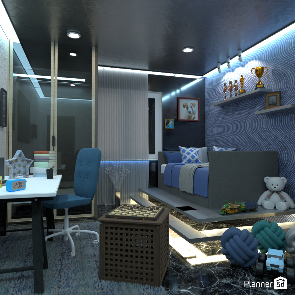 Blue kids room #19513524 by Editors Choice