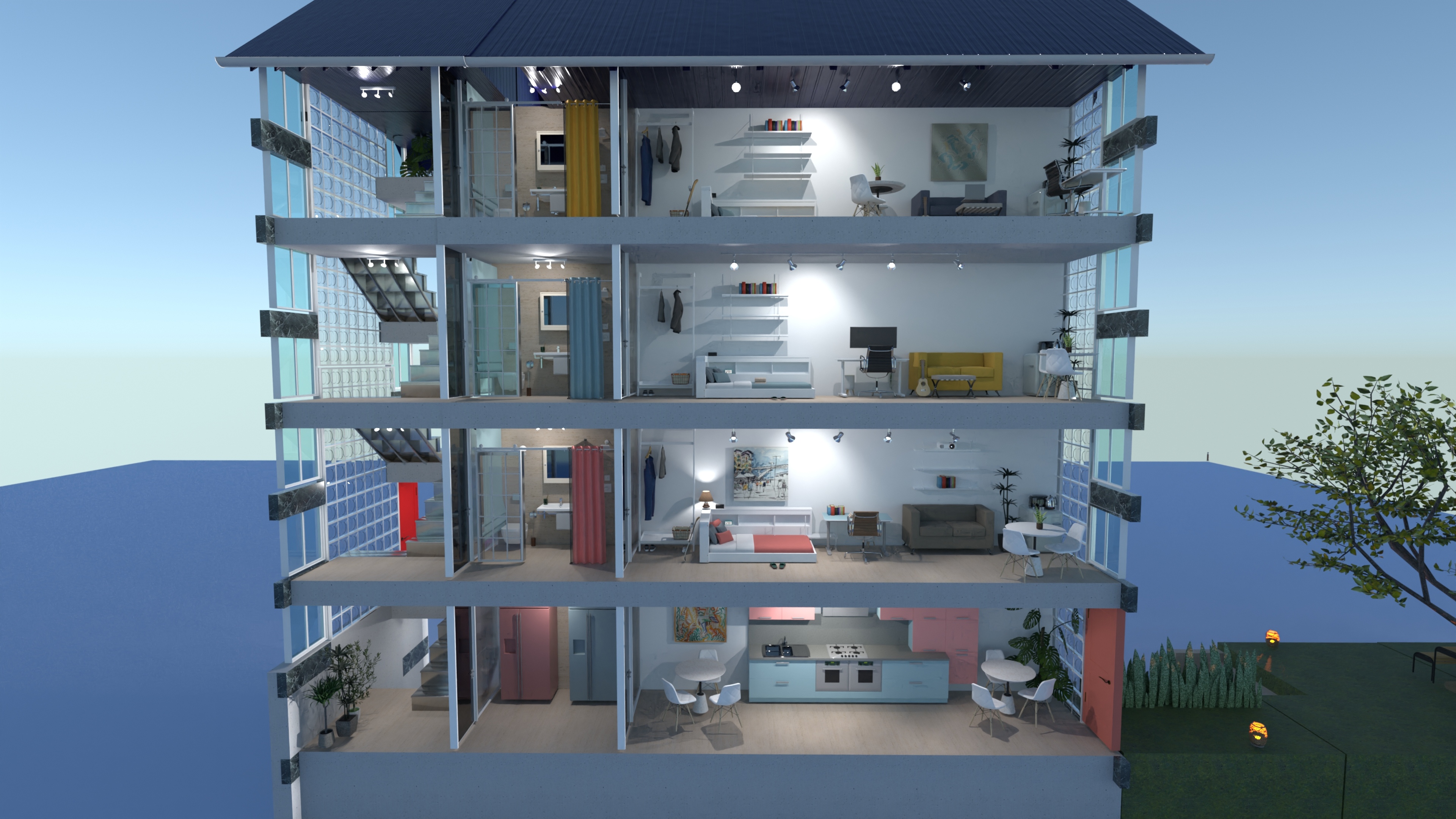 Predio 7xT0 4 Pisos desfazados v24 #23367754 by User 105337311