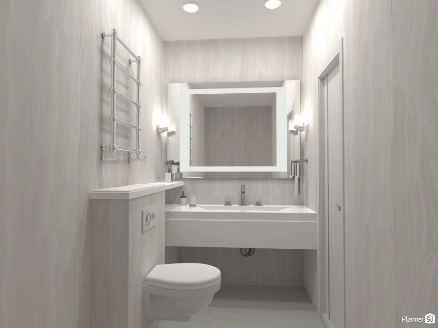 Гостевой санузел - Free Online Design | 3D Floor Plans by Planner 5D