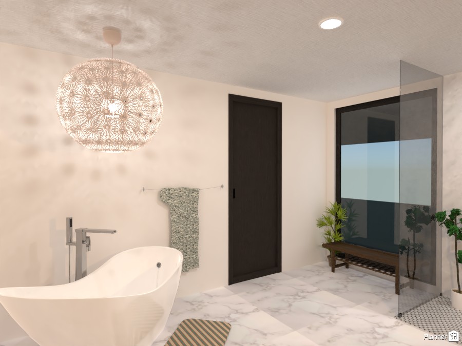 Tropical Master Bathroom #4135620 by Isabel