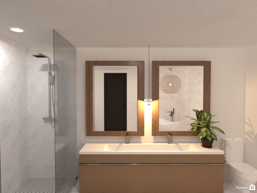 Tropical Master Bathroom #4135618 by Isabel