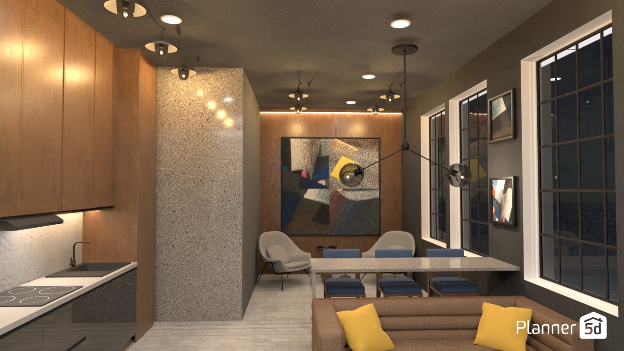 кухня-гостиная #22595866 by Кристина Кремена