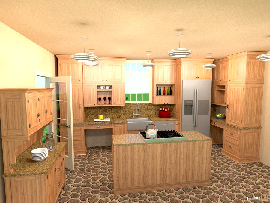 stove in island kitchen #914713 by Joy Suiter