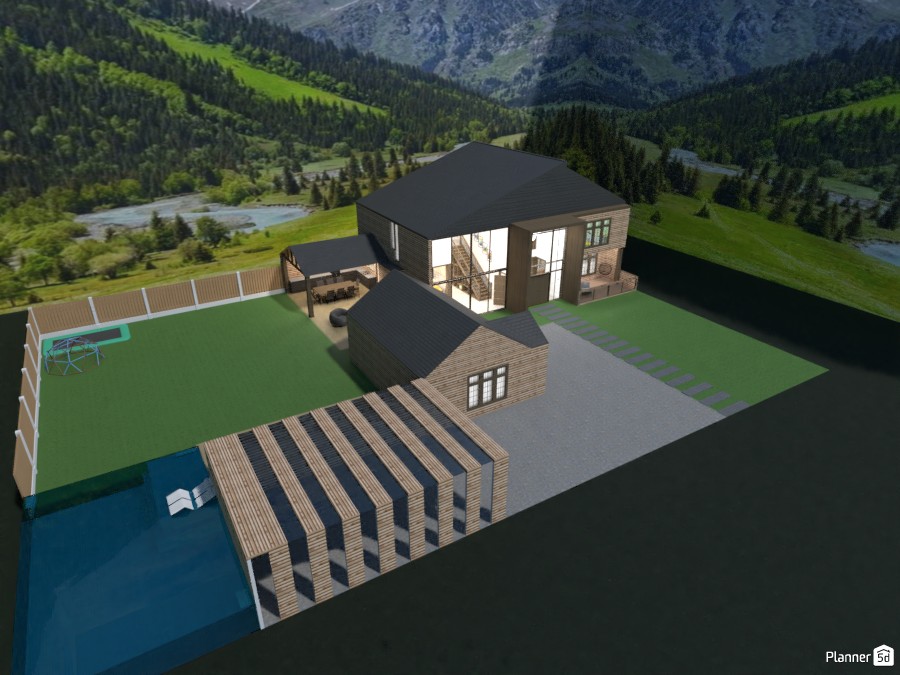 modern mountain house #4330427 by Mia