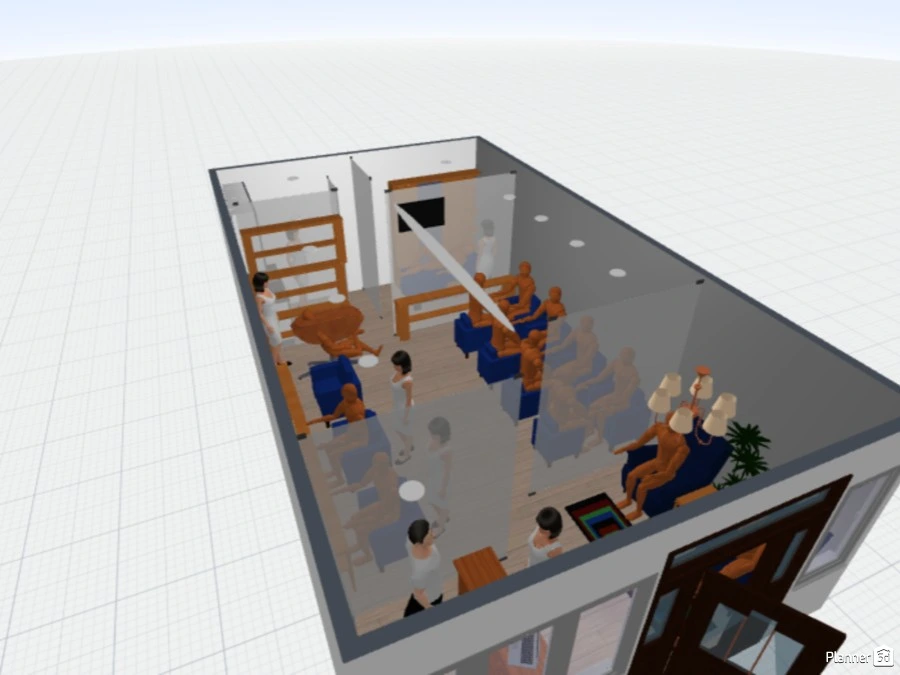 Móveis para Salão de Beleza 3D, Blocos Sketchup