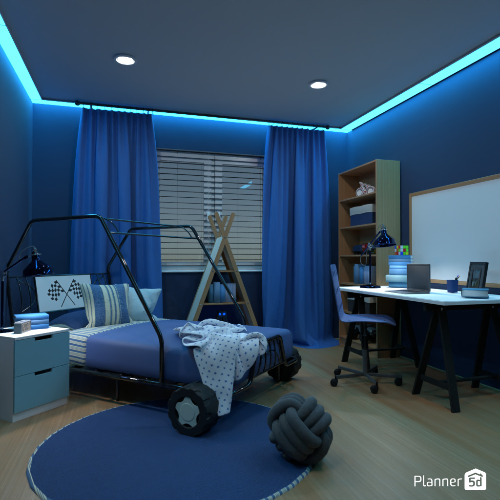 Blue children's bedroom #19596904 by Editors Choice
