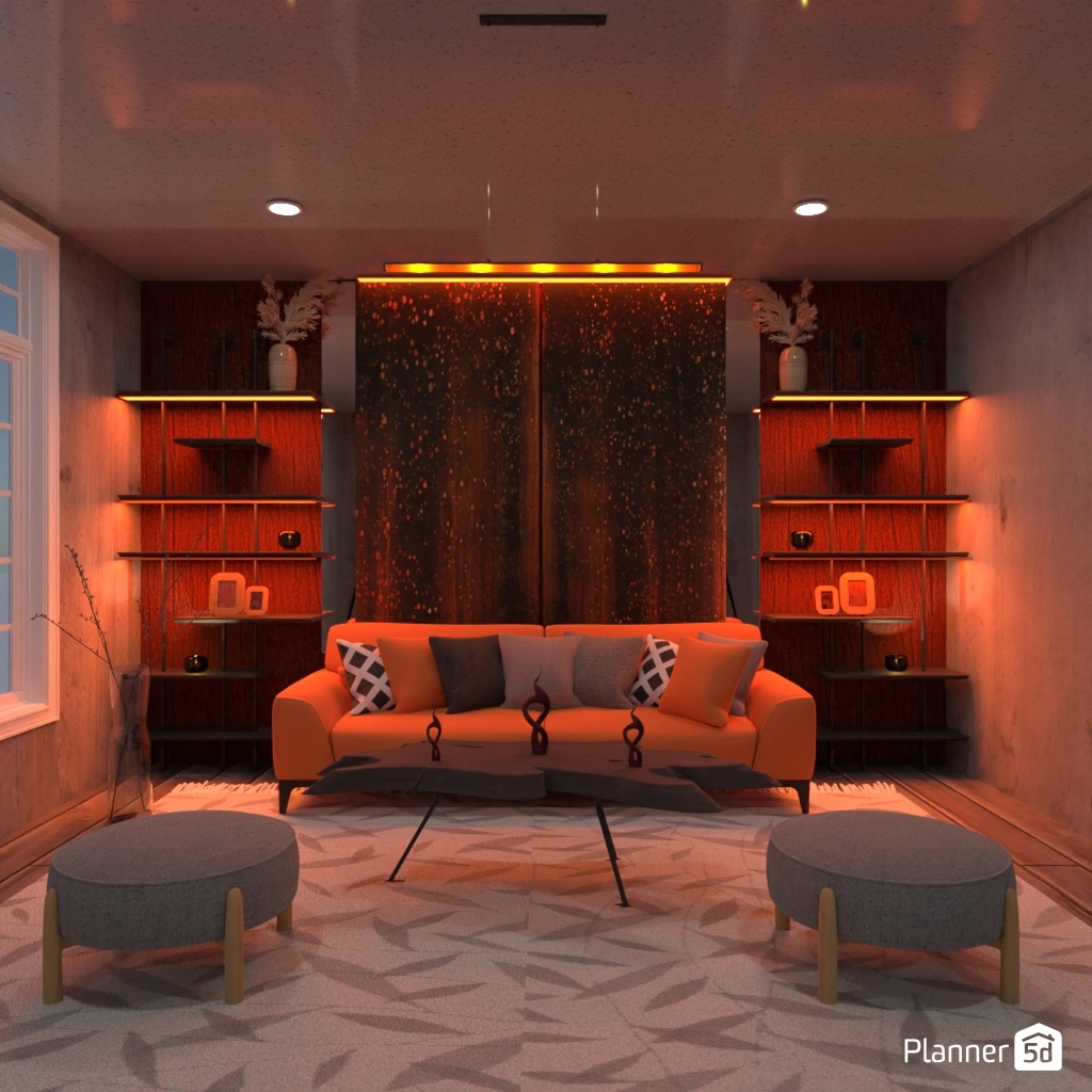 Orange sofa #24732836 by Editors Choice