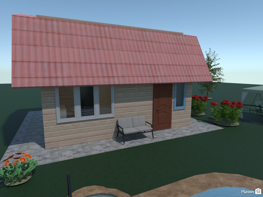 Баня с мансардой 7х8 #4053393 by Olga