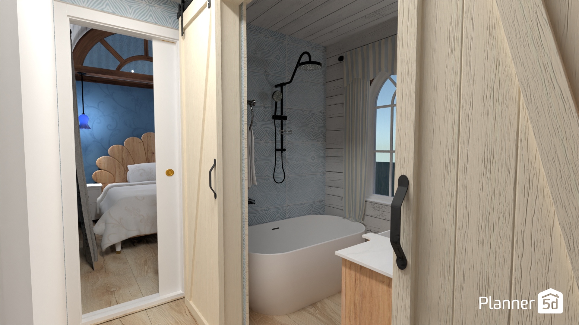 Tiny "casle" house V1 bathroom view 2 #4001004 by Corin K