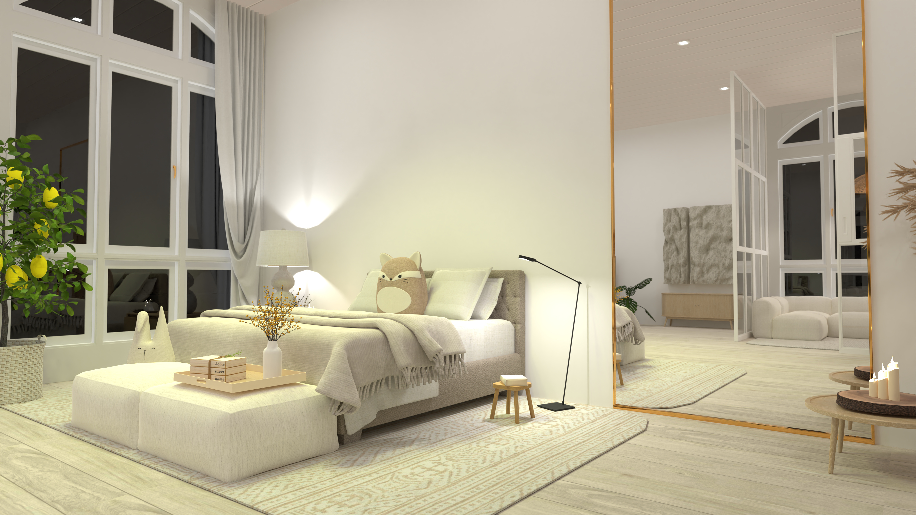 Modern soft bedroom #14332123 by Maité