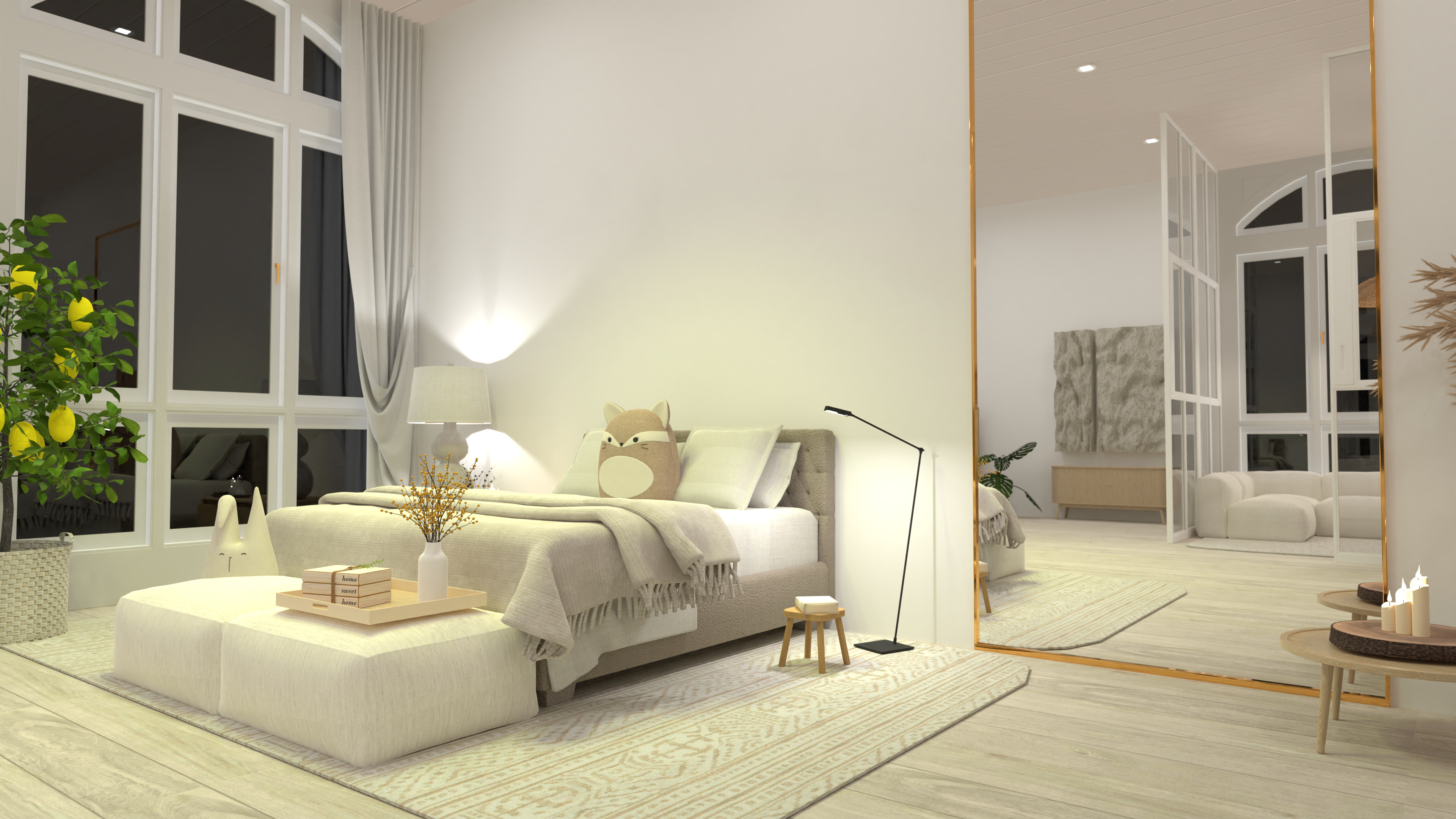 Modern soft bedroom 14332123 by Maité image