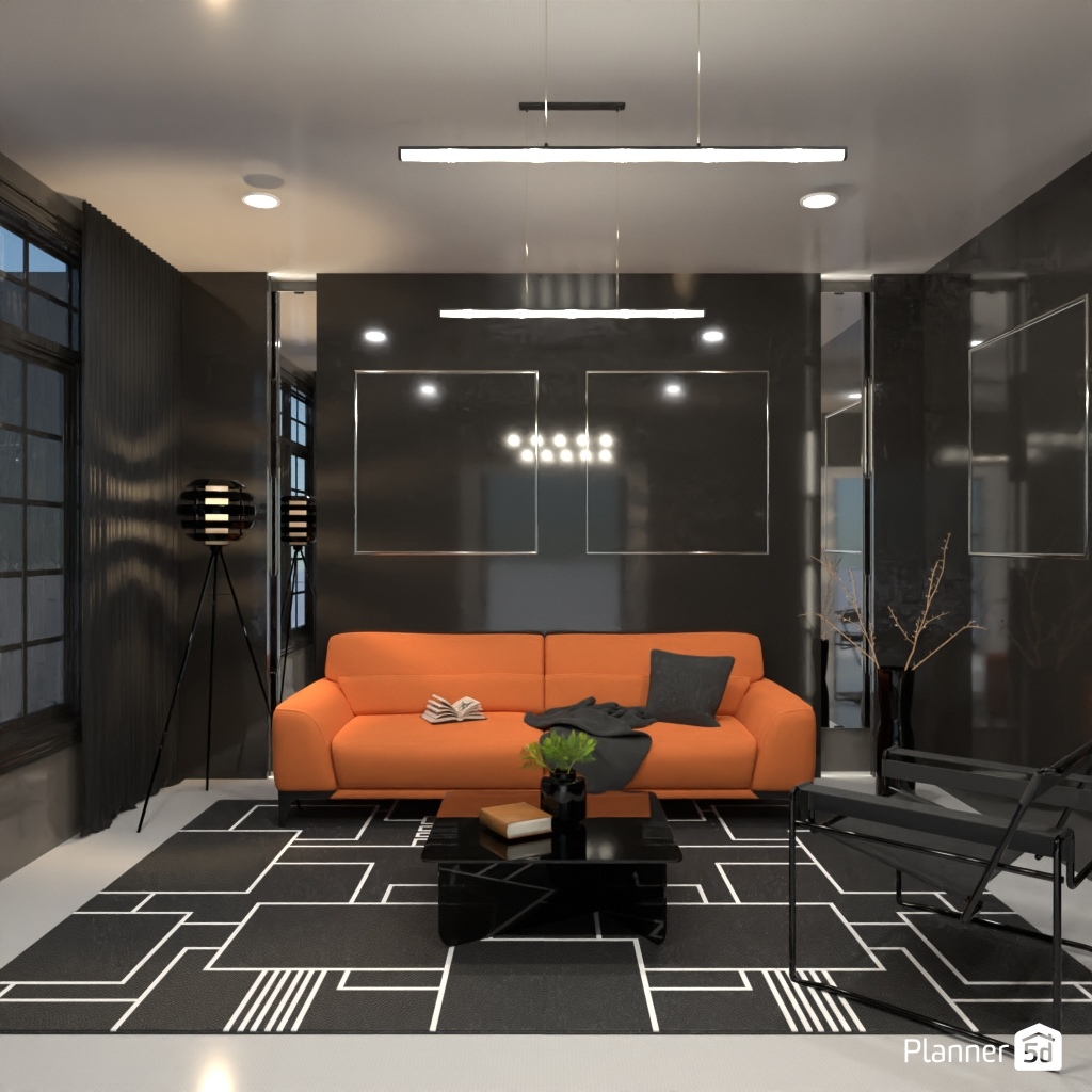 Sofá naranja #32055628 by Editors Choice