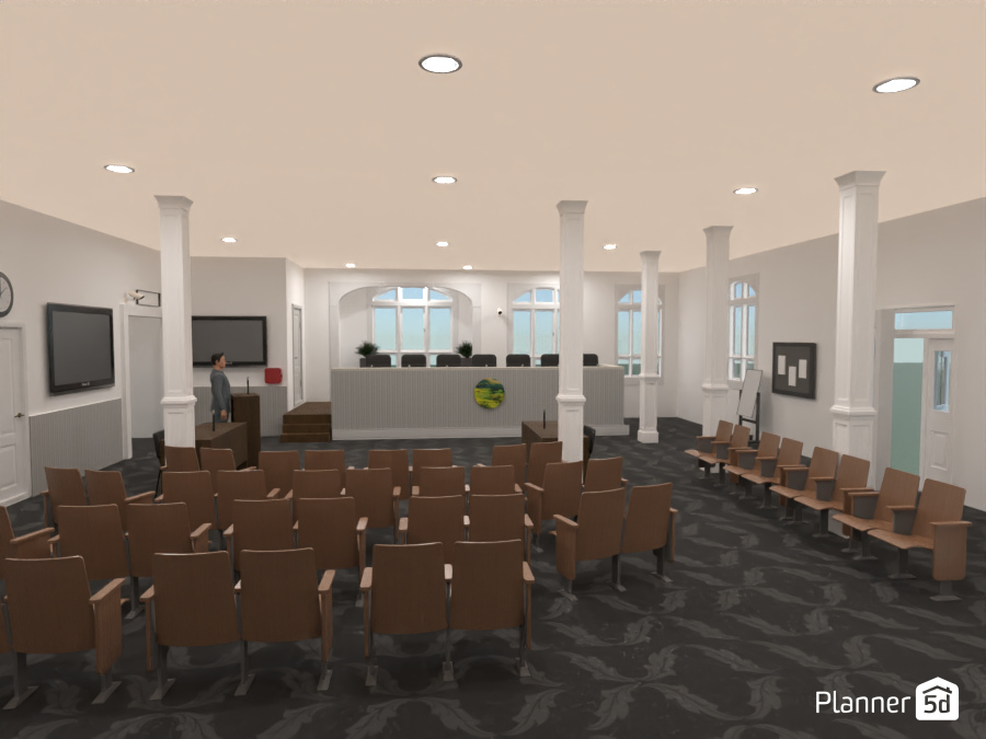 Town Hall / Court Room #14642611 by Tricia Wright