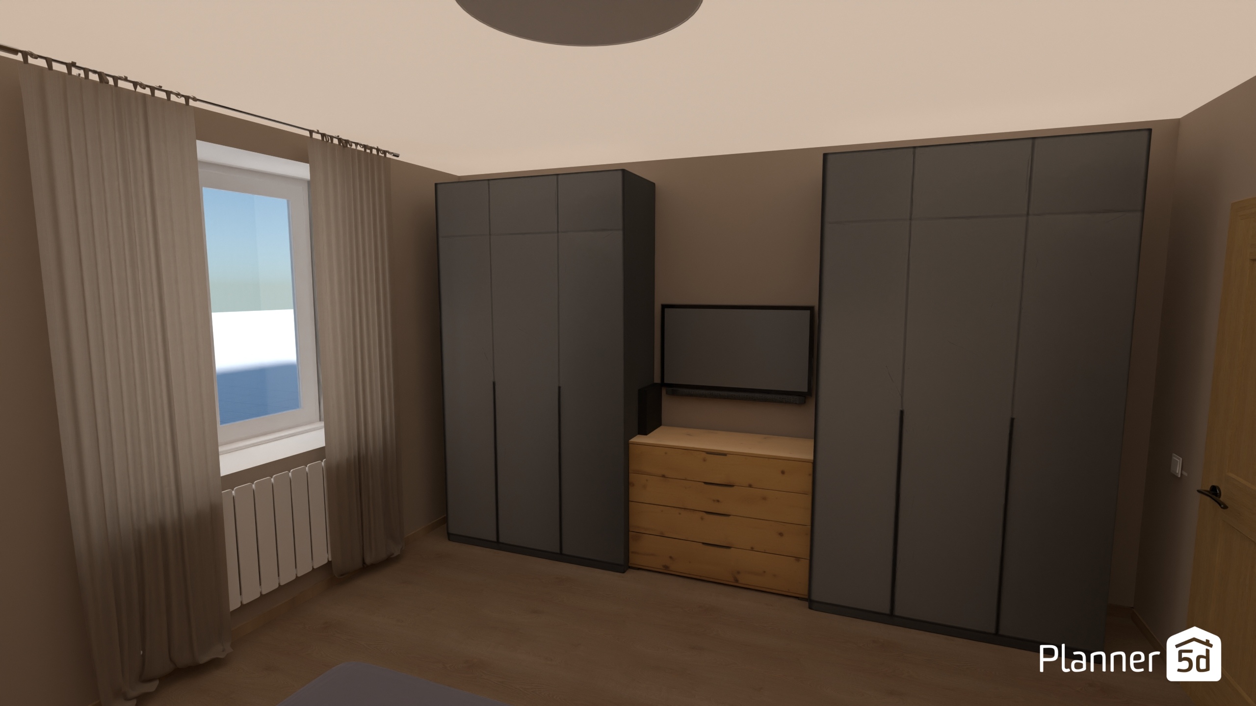 Спальня біле+ дерево 130130 120 copy #26491920 by Юра Либа