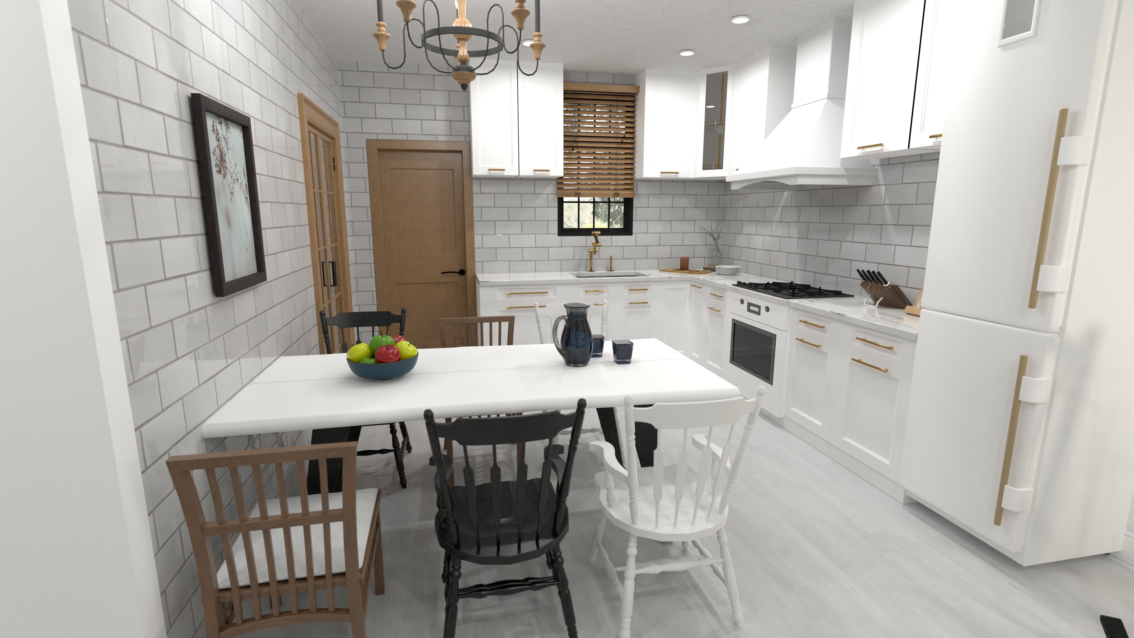 Bright 2-Bedroom Tiny House Plan