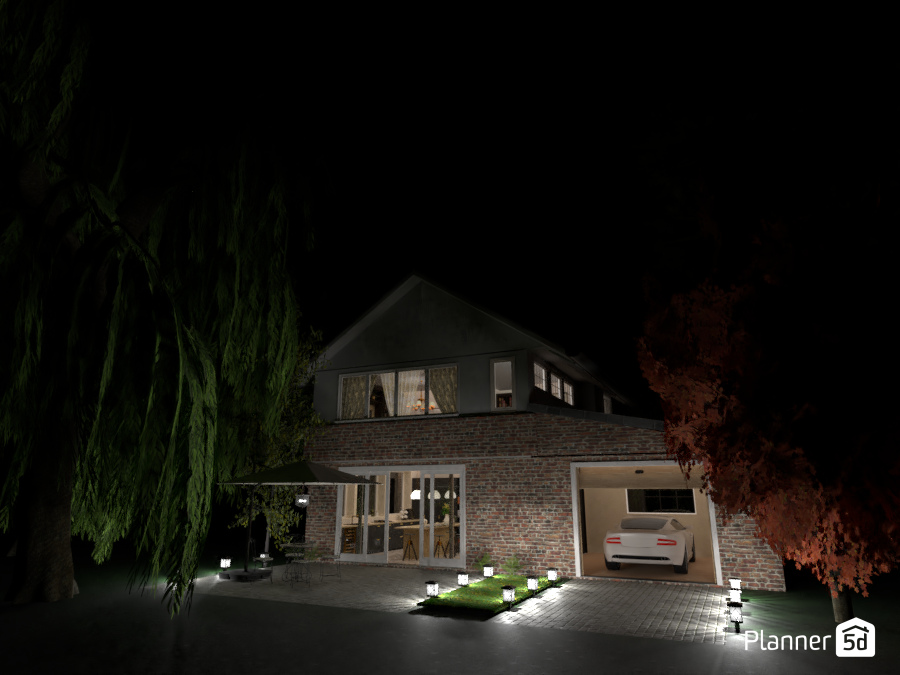 Country Fashion House: Back by night #7014218 by Fede Lars