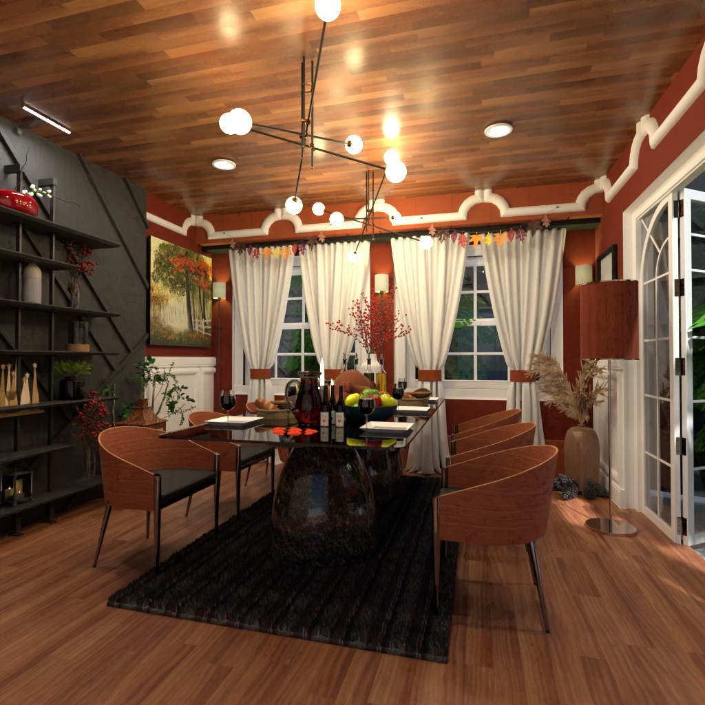 DB: Thanksgiving Day - room shell copy #15909179 by Editors Choice