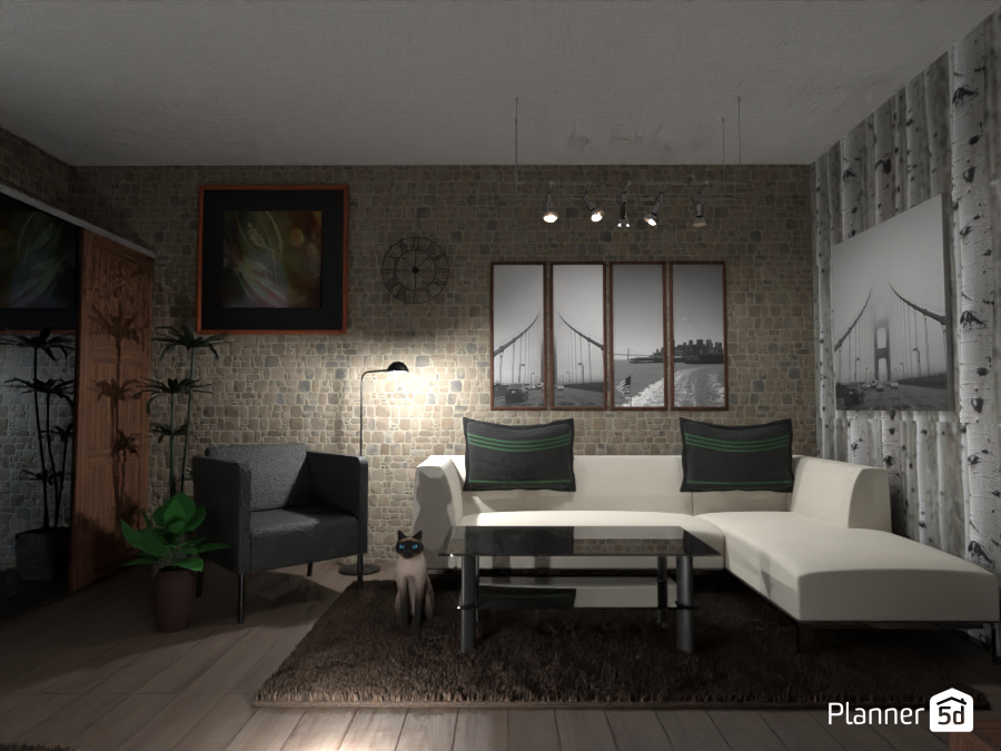 dramatic living room #14313987 by Lucia