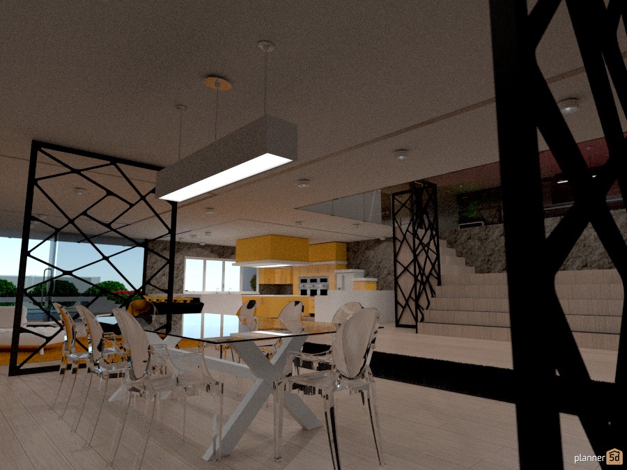 Longcastle way - Dining area and staircase, with view of the kitchen #953692 by Hardy Home Design