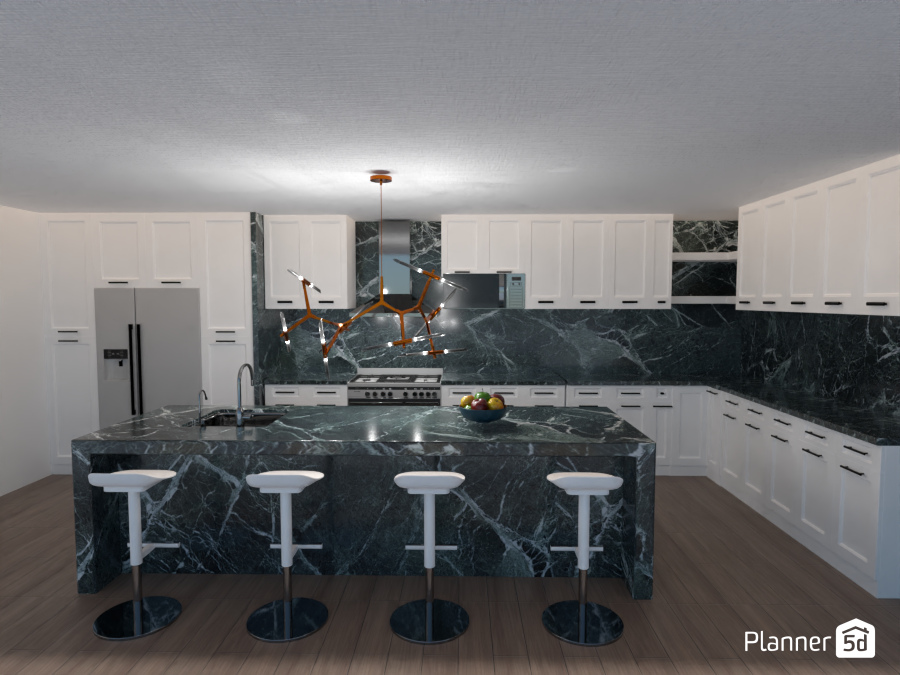 A kitchen with island 8485593 by Laia image